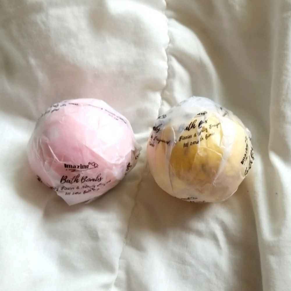 Natural Bath Bomb Gift Set Spa Self Care Aromatherapy Set of 2 New COPY 🇺🇦